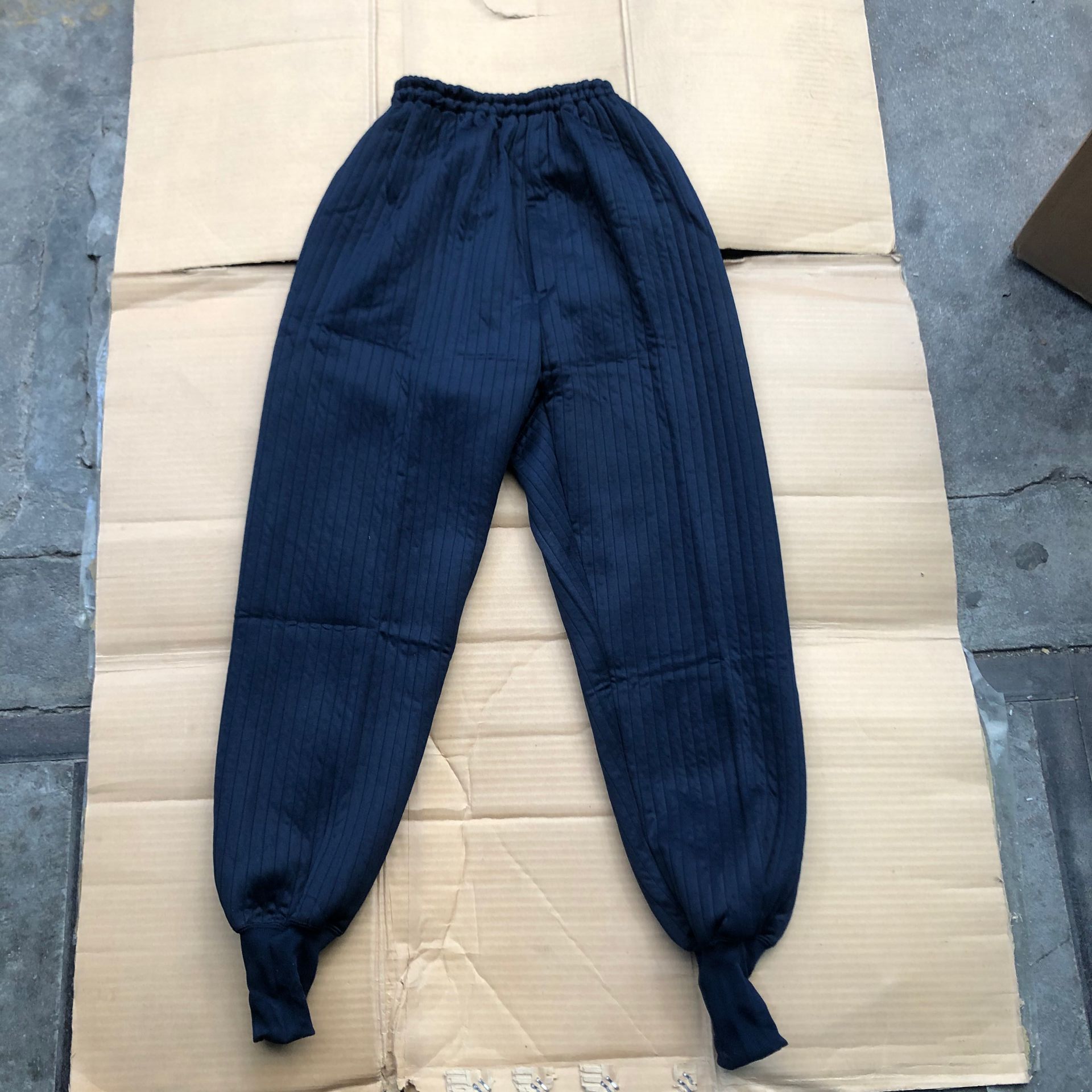 Old fashioned stock warm pants long version of thick winter long version blue mid-aged warm and cold proof