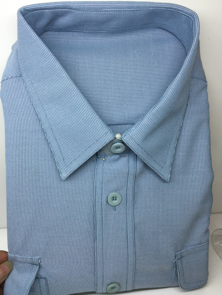 Light blue striped shirt Vintage blue long sleeve shirt Blue long sleeve shirt