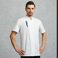 Джинсовый, короткий рукав