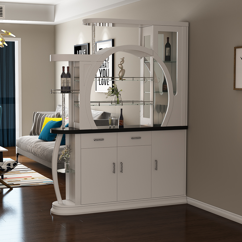 Kang Li Poem Big House Bar Off The Living Room Across The Hall Decorated Entrance Hall Door Cabinet Office Sided Shoe Screen