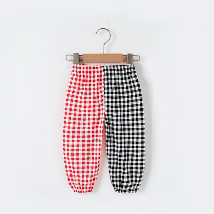 Baby Anti-mosquito Pants Summer Mandarin Pants Thin Children Sports Casual Pants Single Out Tooth 0-3 Year Old Pure Cotton Open Gear