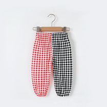 Baby Anti-mosquito Pants Summer Mandarin Pants Thin Children Sports Casual Pants Single Out Tooth 0-3 Year Old Pure Cotton Open Gear