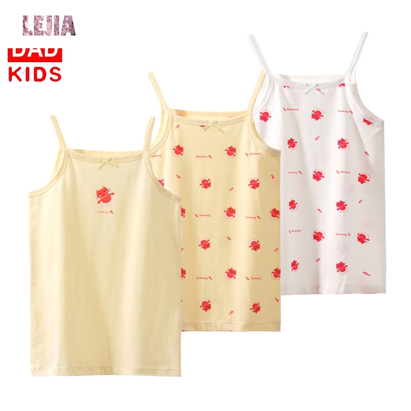 D Home Child harness Vest Slim leica Three printed children Breathable Undershirt Girl Baby Harness Back