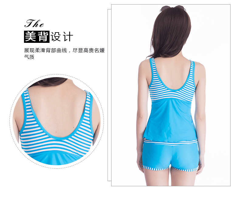 Jiejia chia áo tắm nữ bảo thủ che bụng đồ bơi đấm bốc Sinh viên Hàn Quốc kích thước lớn là bộ đồ bơi spa mỏng - Bộ đồ bơi hai mảnh đồ tắm 2 mảnh