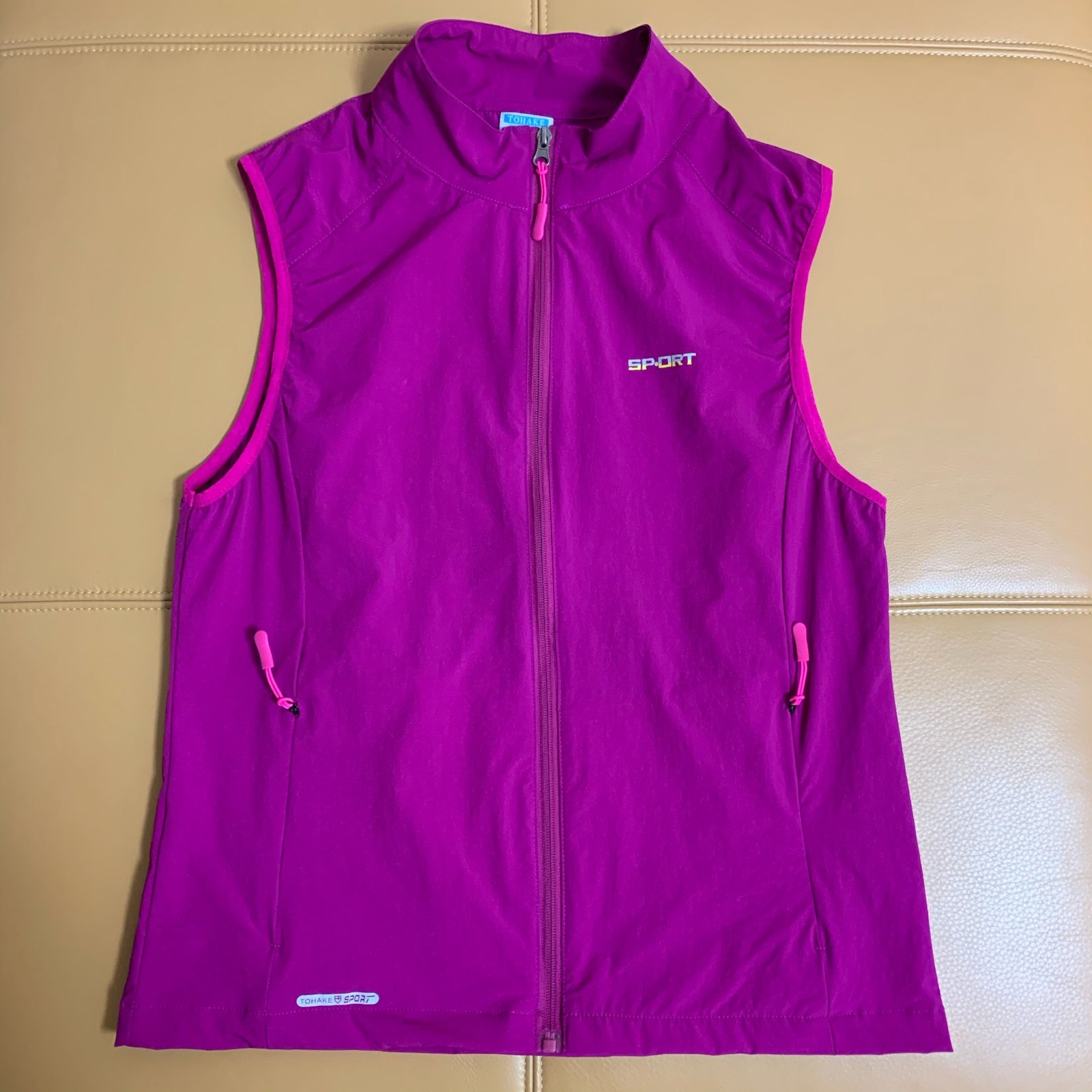 Foreign trade tail single summer new outdoor quick-drying breathable windproof women's vest thin sports kan shoulder standing collar horse clip