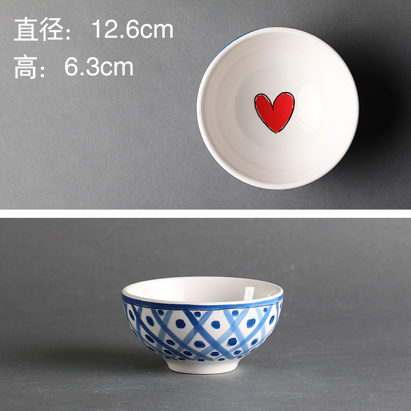Asian Series 5-Inch Square BowlBLOND Export Netherlands originality ceramics Noodle bowl Instant noodles bowl Soup bowl Dessert bowl Cartoon Rice bowl Ramen bowl tableware