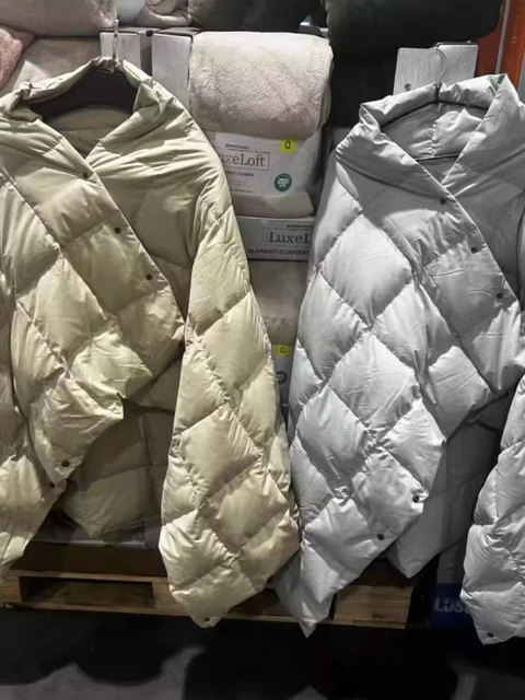 Ningbo Kaishike Yiting Multi-Purpose Warm Portable Travel Large White Goose down Shawl Blanket 100Cmx160Cm