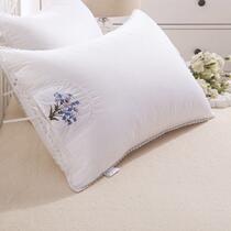 Korean lavender pillow single 48*74 adult cotton pillow core one pair of Pats