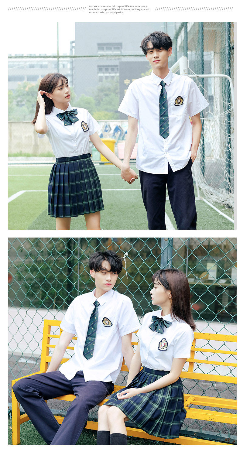 товар из китая 2025新款夏季短袖中小学生校服套装男女童装学院风班服幼儿园园服 Curly hair