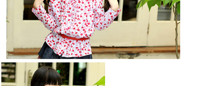 Chemise fille à manche longue en coton - Ref 2085488 Image 34