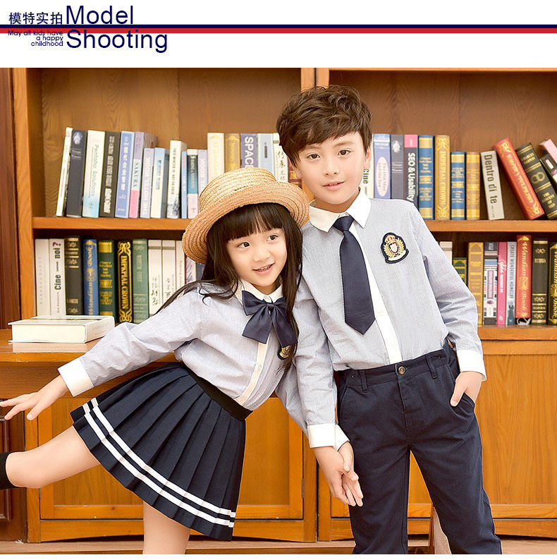 Форма, рубашка, демисезонный детский лонгслив для мальчиков для детского сада для школьников и студентов 