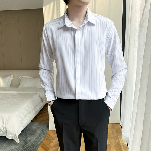 Летний пиджак классического кроя, рубашка, изысканный стиль, с рукавом, в корейском стиле