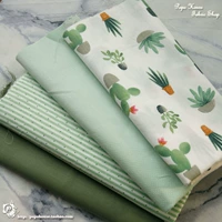 ins Bắc Âu xanh điểm sóng gió xương rồng vải vải vải cotton twill vải vải nền chụp ảnh - Vải vải tự làm vải thun giá rẻ