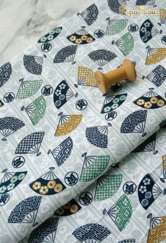 Koi Yin dài PopoHouse gió cổ điển handmade bông vải vải cổ xưa quần áo Trung Quốc Tự làm vải