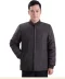 Áo khoác cotton và phân bón cho người trung niên và người già để tăng ấm áp cho mùa đông bằng vải cotton lót nam áo cardigan nam Bông
