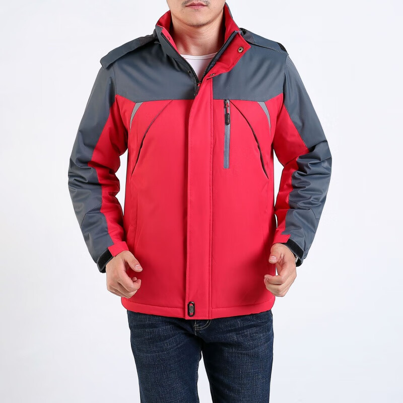 Good Cloth Mid Iron Winter Workwear Men's Glint Thickened Warm Cotton Clothes Winter Property Cleaning Railway Anti-Cold Lapao-Taobao