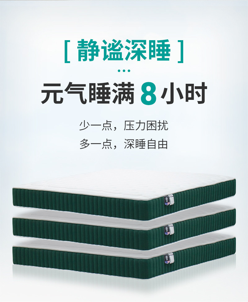 Тюфяк пены памяти 睡美佳比利时天丝面料家用床垫透气独立袋静音独立弹簧记忆棉床垫 3
