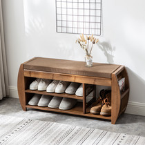 Dashan love bamboo door change shoe stool creative shoes stool home long bench door shoe stool Hall storage stool can sit