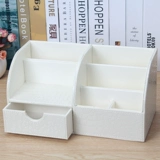 Белая универсальная настольная коробка для хранения, мобильный телефон, пульт, деревянные канцтовары