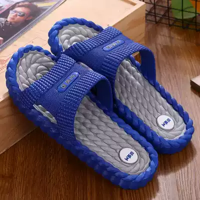 (Men's slippers non-slip and anti-odor) slippers men's summer wear non-slip indoor couples home bathroom men's slippers women