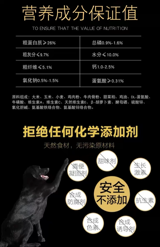 Quark dog thức ăn cho chó con 20kg40 kg Jinma Labrador chăn nuôi đa phương Chăn nuôi chó lớn mục đích chung - Chó Staples