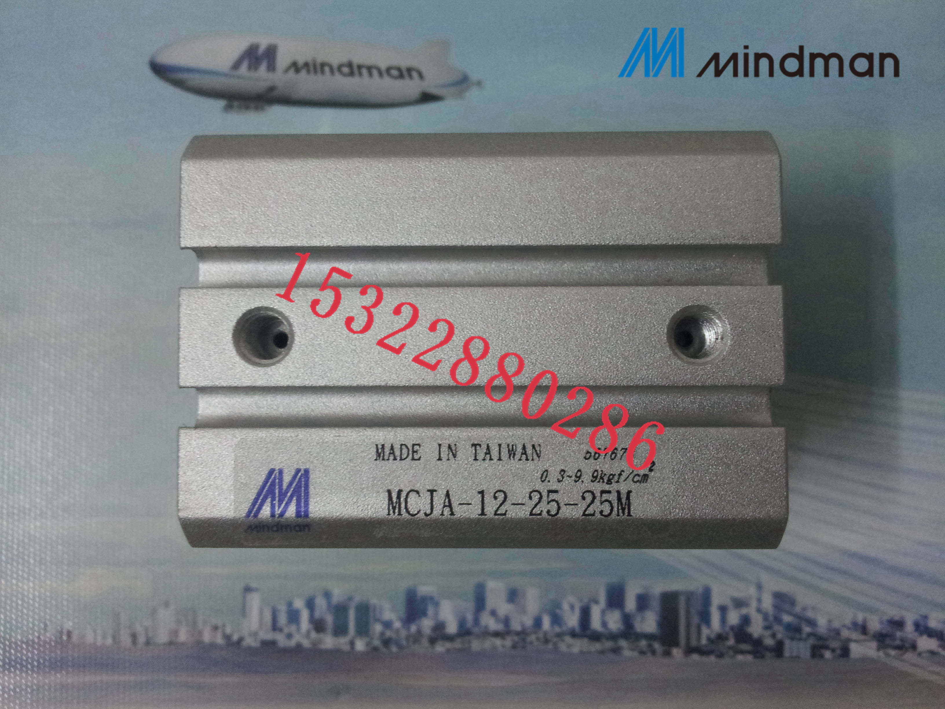 台湾金器MCJA-12-25-25M薄型气压缸 Mindman原装工业气缸装置