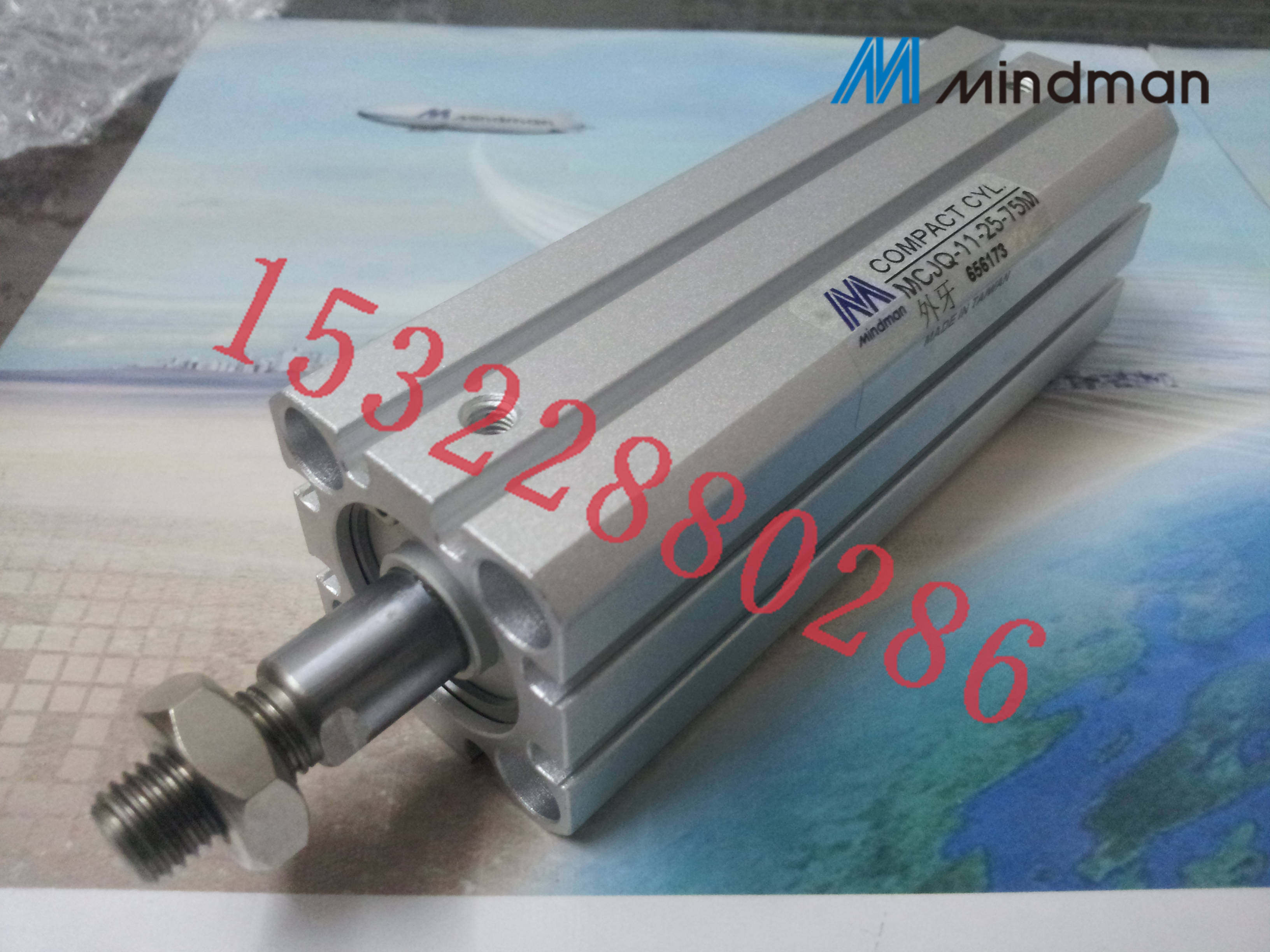 薄型气压缸MCJQ-11-25-75M台湾金器Mindman全新原装现货特价供应