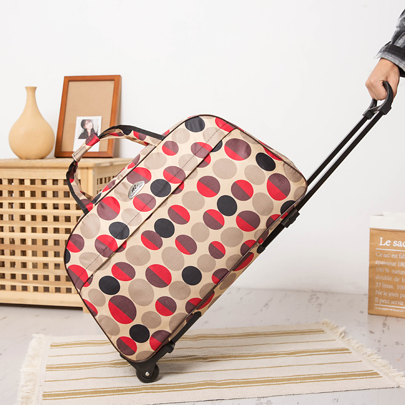 Trolley bag luggage bag female portable large-capacity lightweight folding lightweight short-distance boarding travel waterproof small travel bag