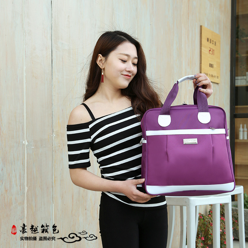 Carry-on Travel Bag Women Short Tours Handy Korean version of Pull Rod Folding Waterproof Commuter Mommy Small Luggage Bag
