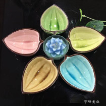 Melon seed plate spa dish bowl Thai ice crack spa plate essential oil dish bowl plate dish dish dish dish Cup Cup dish smell bottle dish mixing dish