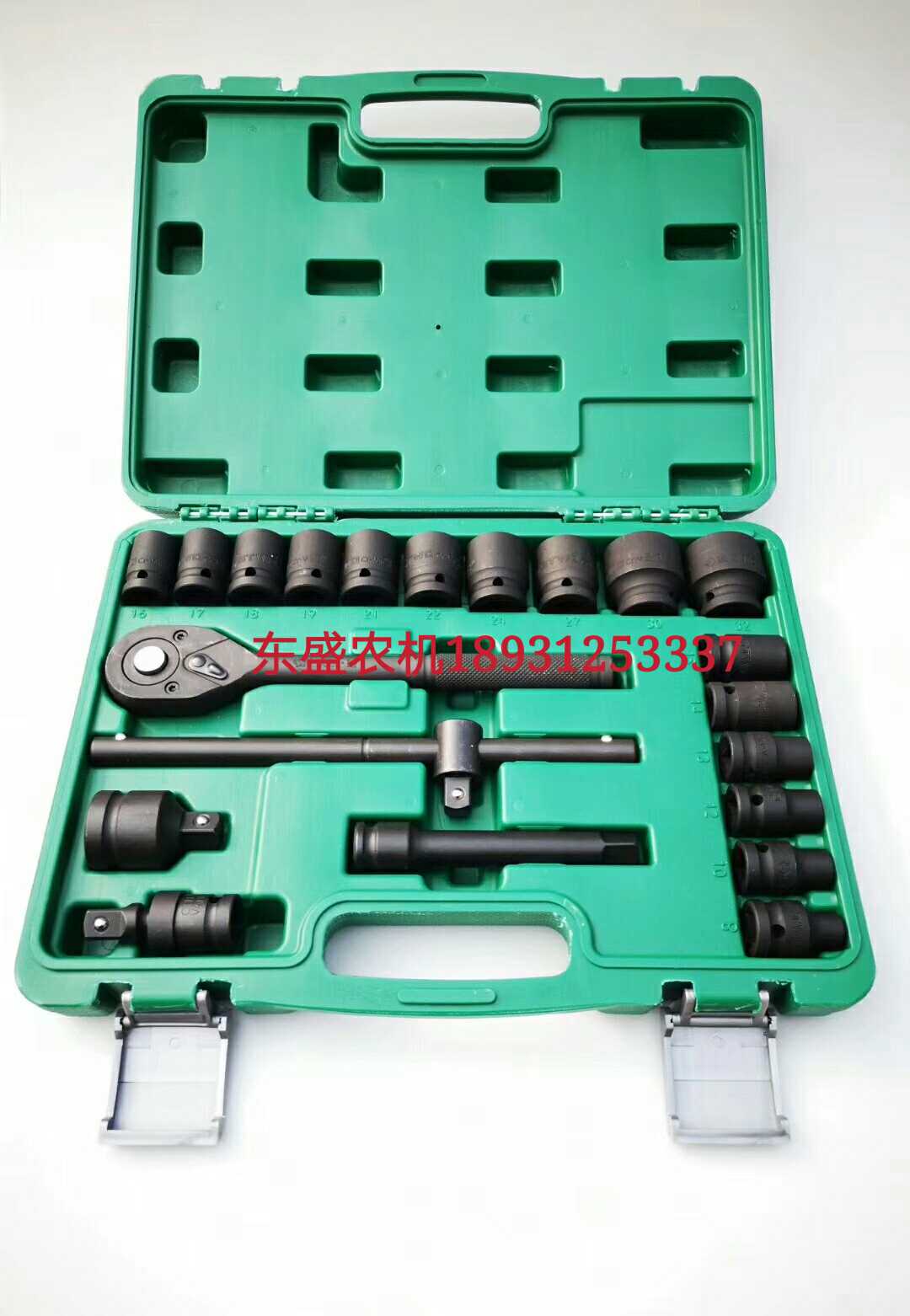 Automotive Maintenance Hardware Repair Car Tool Sleeve Casing Wrench Suit Steam Repair Pneumatic Sleeves 23 pieces