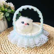 Child Birthday Gift Girl Surprise Will Be Called Emulation Kitty Kitty Dog Rabbit Over Home Doll Animal Model
