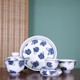 Blue and White Cabbage Baicai Covered Bowl Tea Cup Pot Pressure Hand Cup