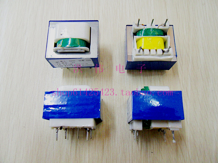 Manufacturer direct sales 2W12V 2VA12V10x16 5 needle horizontal in-line circuit board EI type power transformer 12V