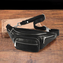 Chest fanny pack womens first layer sheepskin fashion wild chain crossbody tide Bundy casual mobile phone bag INS new