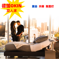 Smart multifunctional double bed German OKIN fabric master bedroom Queen bed modern simple 1 5 meters light luxury 1 8 meters