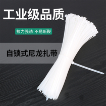 White nylon cable tie self-locking plastic buckle strong tie strap strapping strap tie strangling dog buckle strap