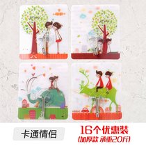 Powerful Sticky Hook Free to punch wall hangers Lime Wall Stickup Mini Viscose Small Stick Wall White Wall Hook Sticky Hook