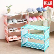 Oxford cloth dormitory dust floor mini portable four-story small bedroom college student outdoor simple shoe rack