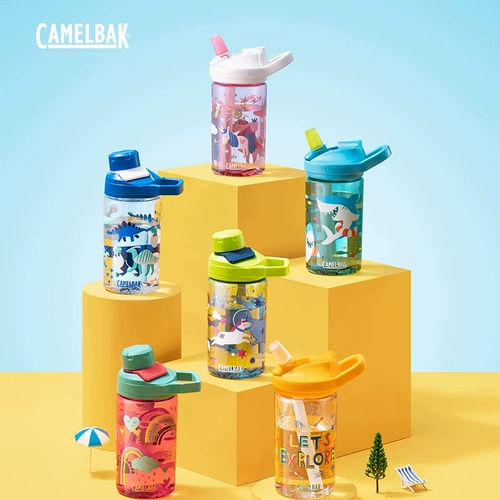 Camelbak, детская спортивная мультяшная пластиковая трубочка со стаканом для школьников, США, защита при падении
