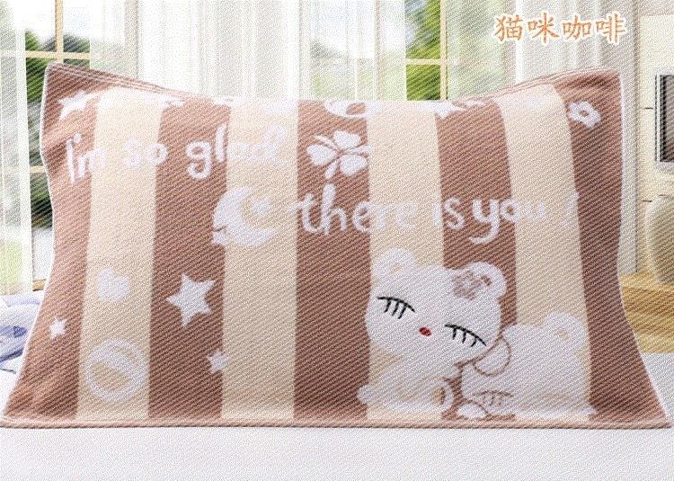 . Khăn bông gối đôi khăn gối đơn khăn 忱 巾 1 đôi nước mềm - Khăn gối khăn choàng gối