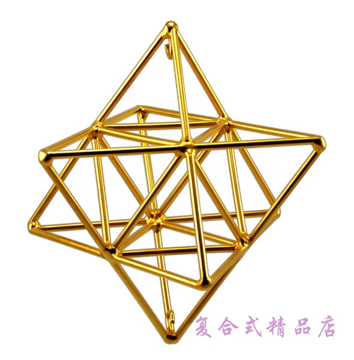 美国进口24K金神圣几何八面体【神圣疗愈空间-瑜伽-冥想-灵修】 图 2
