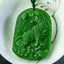 Xinjiang Hetian Jade Jasper Tiger pendant twelve zodiac Tiger Jade brand on the mountain Tiger pendant necklace