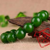 Xinjiang Hetian Jade Jasper bracelet hand string spinach green men and women couple bracelet Kunlun jade bracelet 18mm