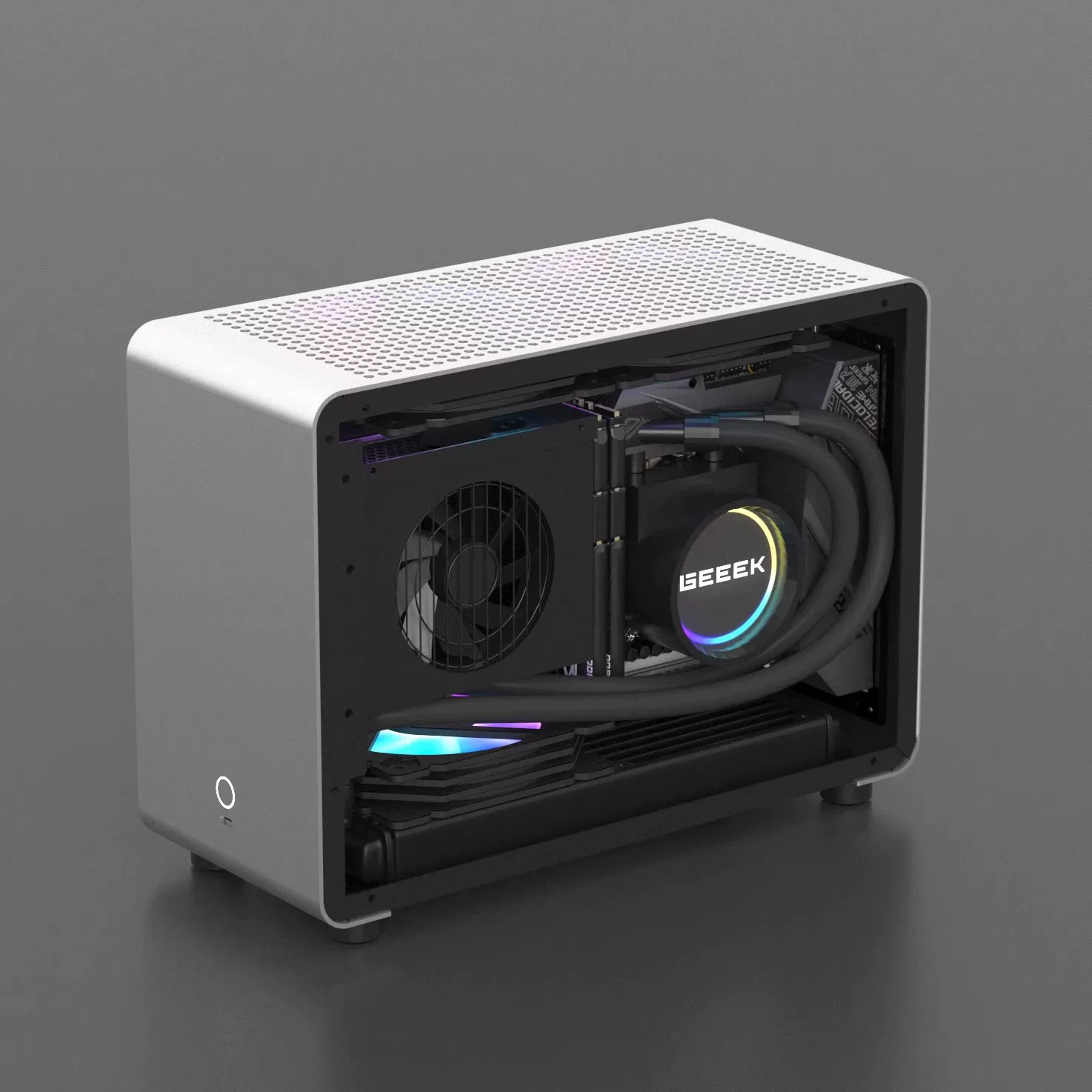 Корпус GEEEK G1PRO мини водяного охлаждения поддерживает ITX мини-кейс на 240 водяного охлаждения включая набор с питанием