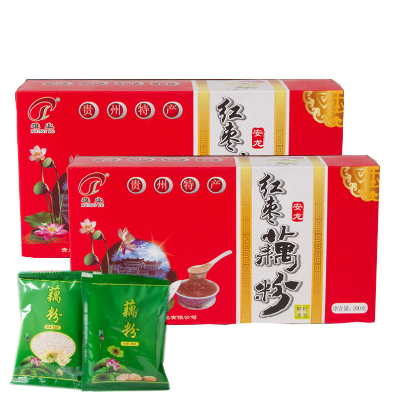 Guizhou specialty Anlong jujube lotus root powder Xingyi farm planted lotus root instant brewing drink small gift box