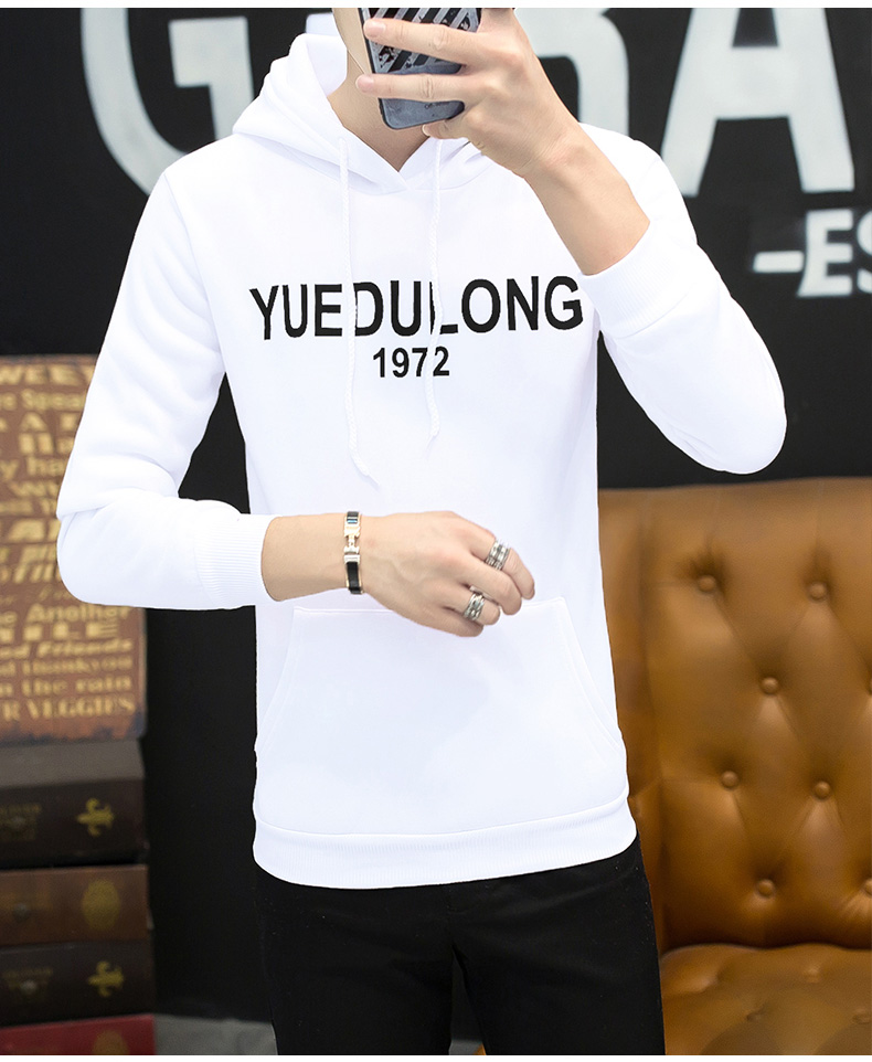 Áo len cao cổ mùa thu nam giới Hàn Quốc Slim Thanh niên áo hoodie phù hợp với xu hướng mùa xuân và mùa thu cho các cặp đôi áo khoác bomber