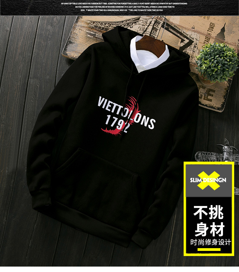 Áo len mùa thu cao cổ cho nam Hàn Quốc Slim Teen Black Plus Velvet Bóng chày phù hợp với xu hướng Áo khoác nam mùa đông áo khoác nam kaki
