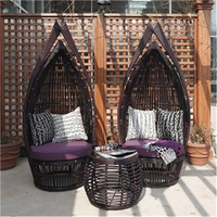 Vine Chair Three -Piece Outdoor Vine Editor Открывающе