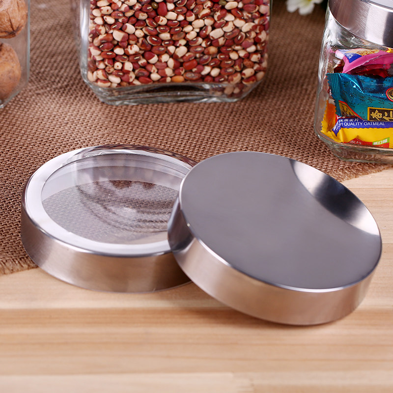 透明干果枸杞咖啡豆牛肉酱玻璃瓶子罐子家用存储小套圆摆件简约摔